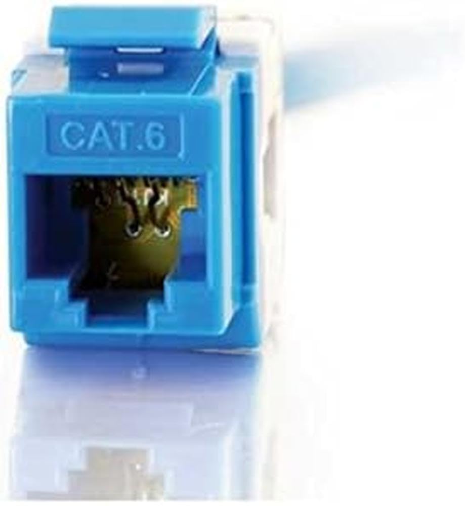 Cables To Go   Keystone Jack   Rj 45   Blue   1 Port
