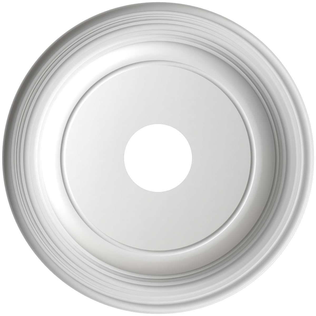 Ekena Millwork 16Od X 3 1/2Id X 1 3/8P Traditional Thermoformed Pvc Ceiling Medallion (Fits Canopies Up To 9 1/2), Metallic Copp