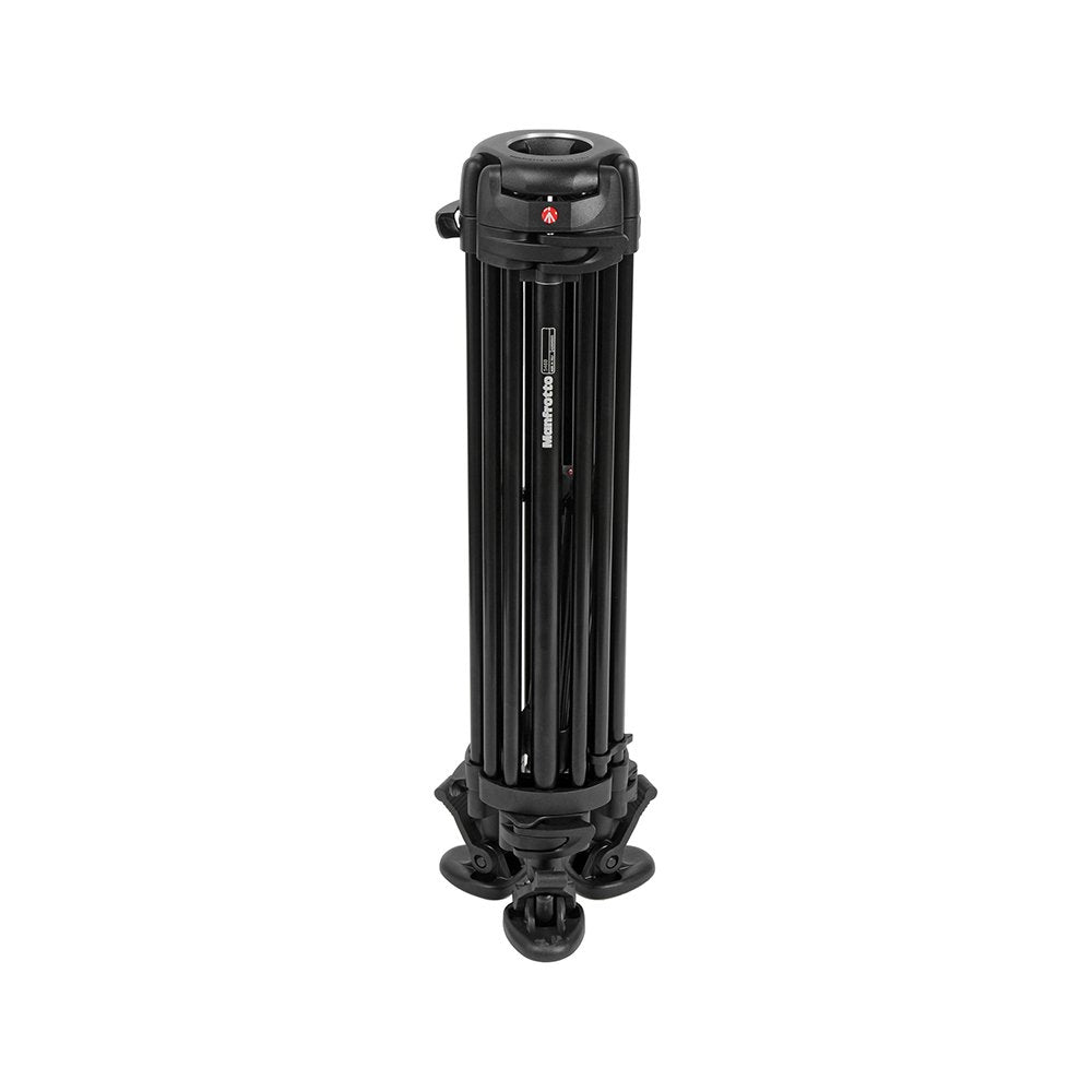Manfrotto Mvh502A,546Bk 1 Professional Fluid Video System With Aluminum Legs And Mid Spreader (Black)