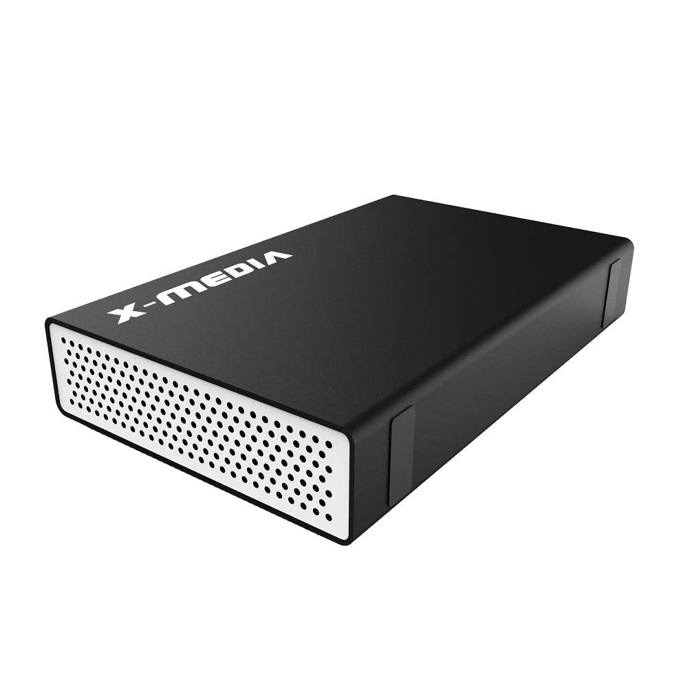 X MEDIA XM EN3200 3.5 Inch USB 2.0 SATA Aluminum Hard Disk Drive HDD External Enclosure Case, Support 3.5 Inch SATA/SSD Hard Disk Drive