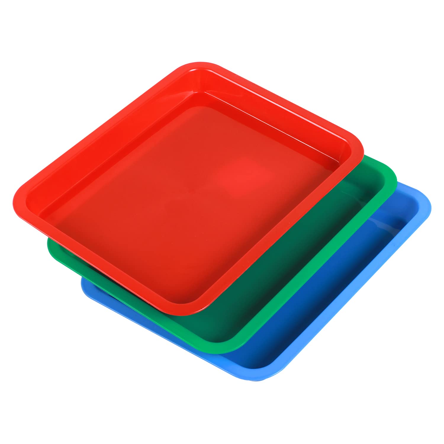 Set Of 3 Darkroom Print Film Photo Paper Developing Trays For Cyanotype Developing Fixing 8X10