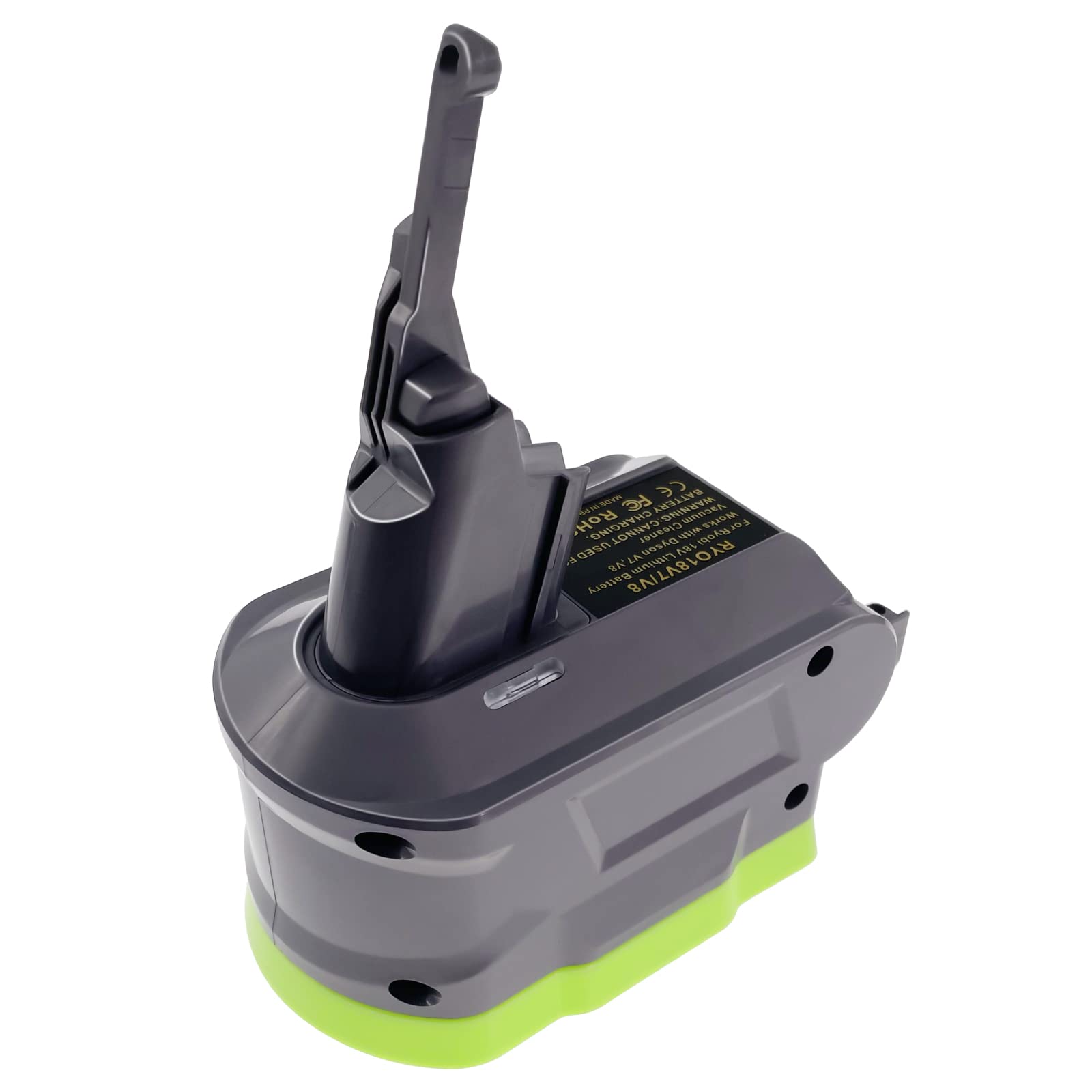 EID V7/V8 Battery Adapter for Ryobi 18V Battery Converter for Dyson V7 V8 Animal Absolute Motorhead Trigger Fluffy HEPA Cordless