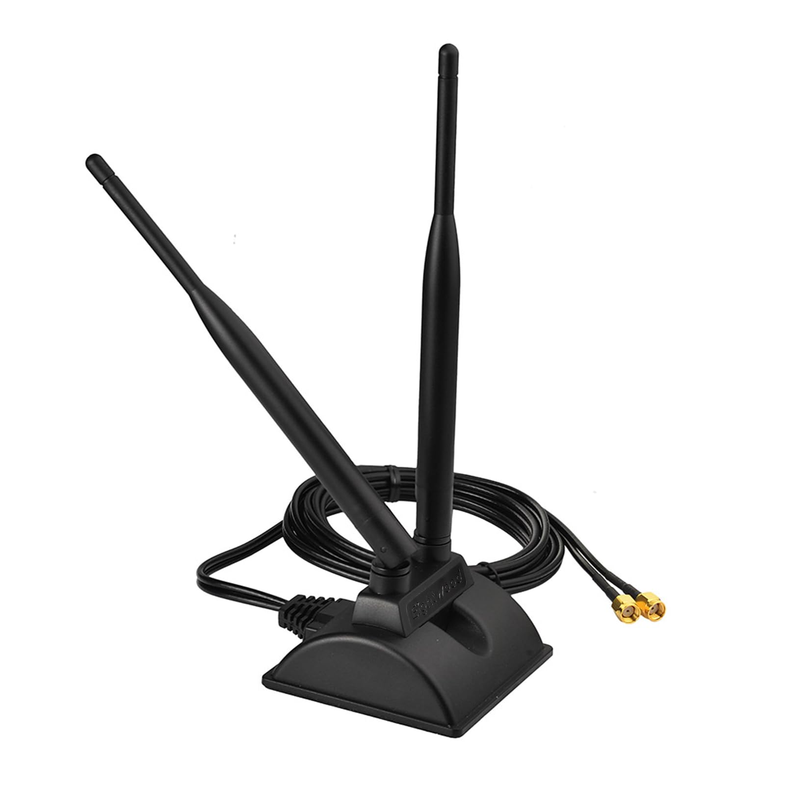 Eightwood 2.4Ghz 5Ghz Dual Band Rp Sma Male Wifi Antenna + Ipex Mhf4 To Rp Sma Female Cable 9.8 Inch 2 Pack For M.2 Ngff Network