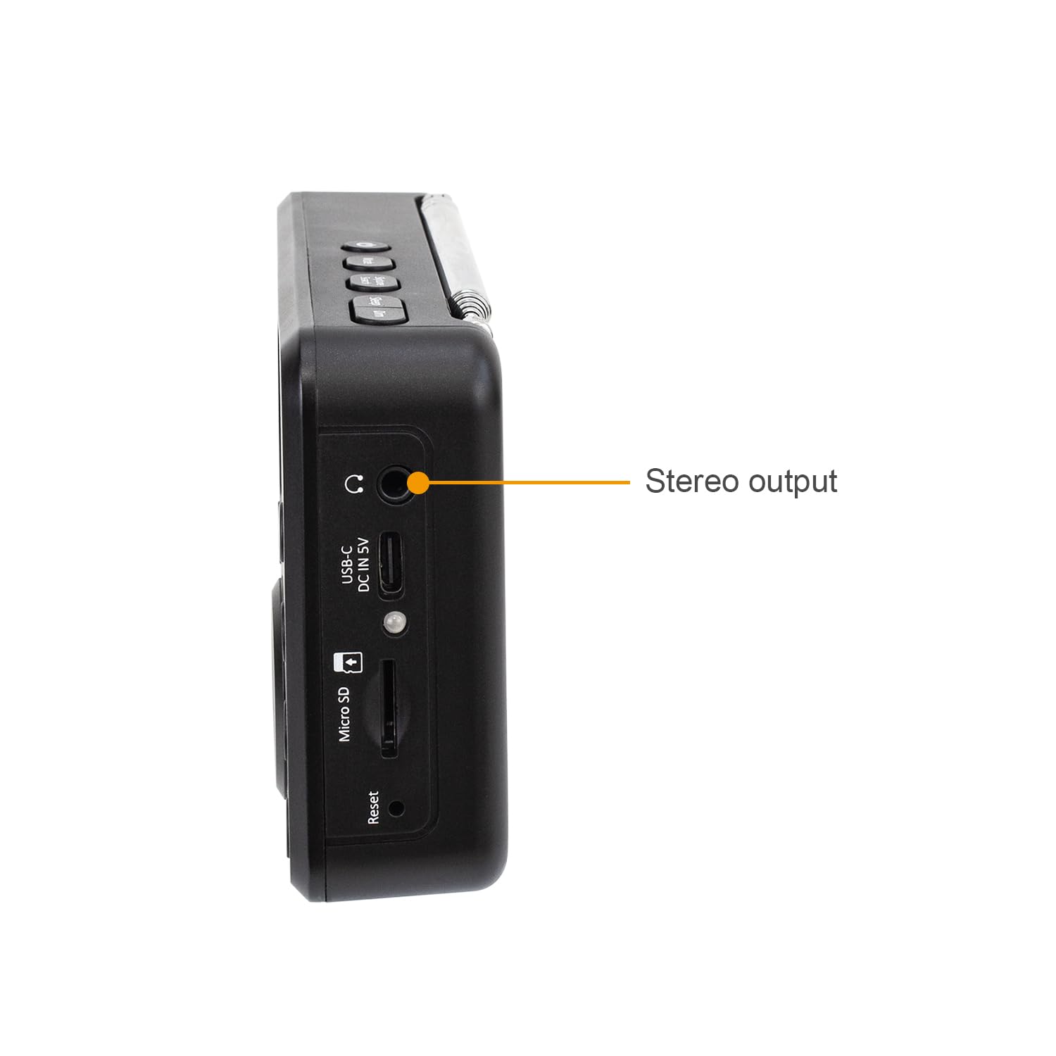 Ocean Digital Wr 18 Handheld Portable Internet Radio, Fm, Bluetooth Speaker, Micro Sd, Rechargeable, 5 Preset Buttons, Dimmer, A