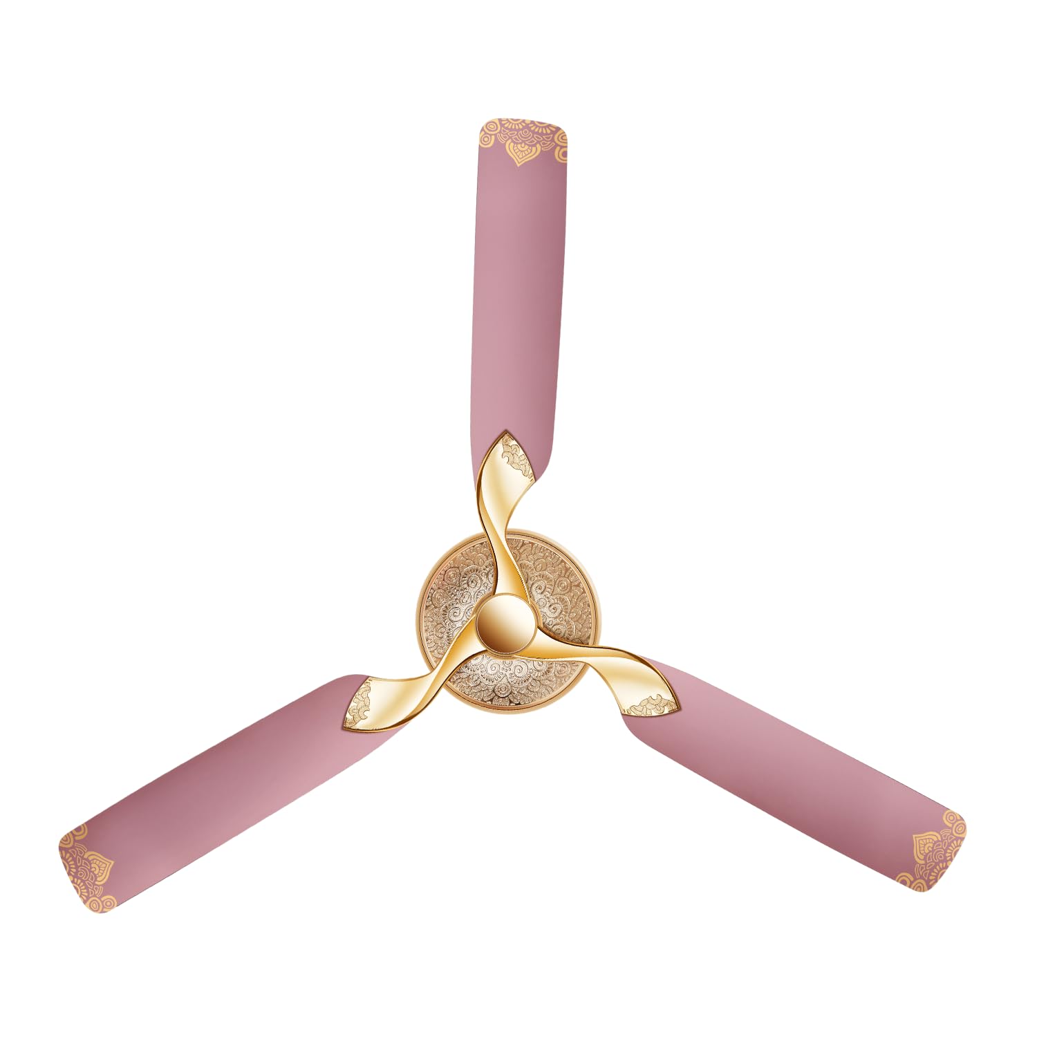 Rr Signature Jaipur Mahal 1320Mm Designer Ceiling Fan For Home And Office (2+3 Years Warranty, Rose Gold)