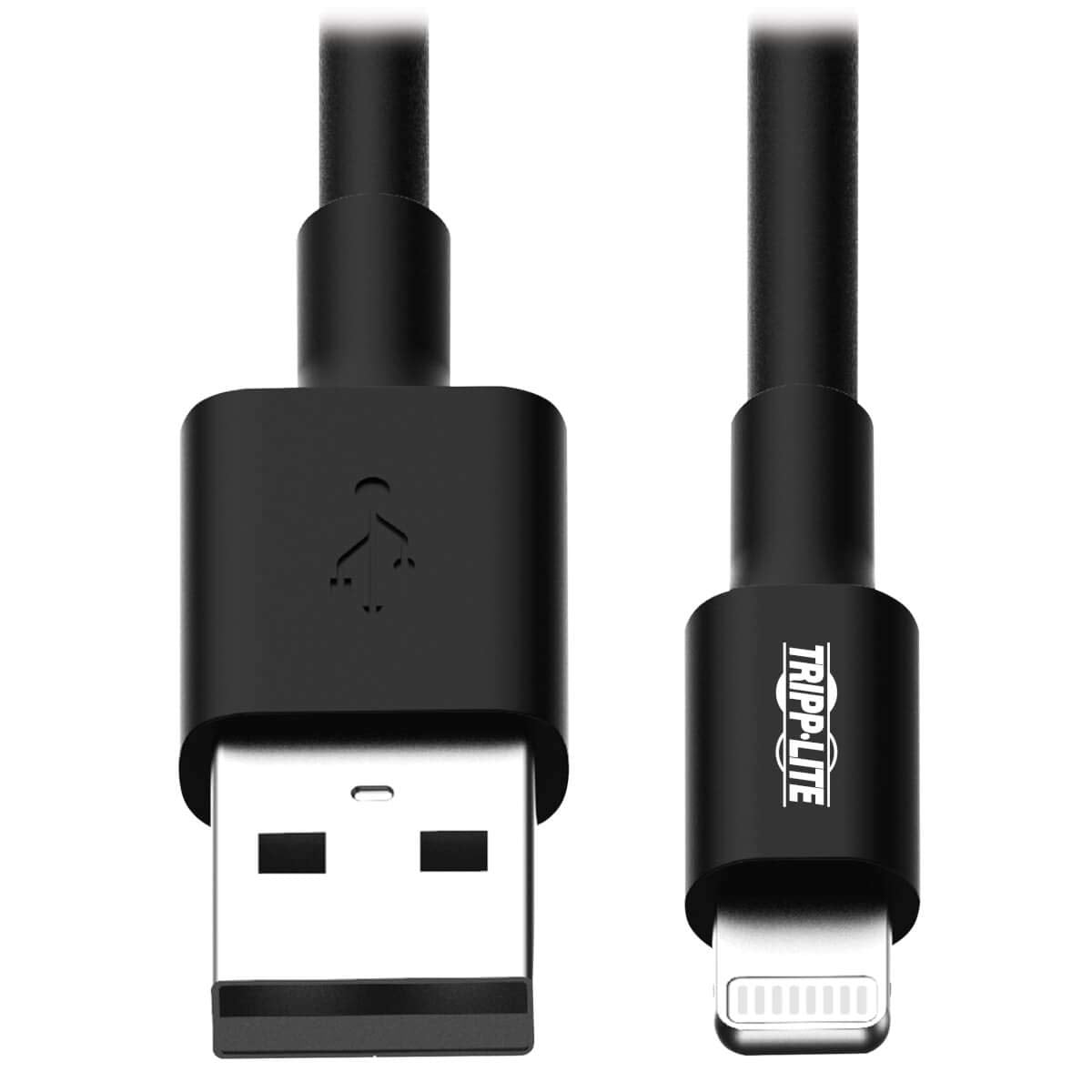 Tripp Lite Apple Mfi Certified 6 Feet 2M Lightning To Usb Cable Sync Charge Iphone/Ipod/Ipad   Black (M100 006 Bk)