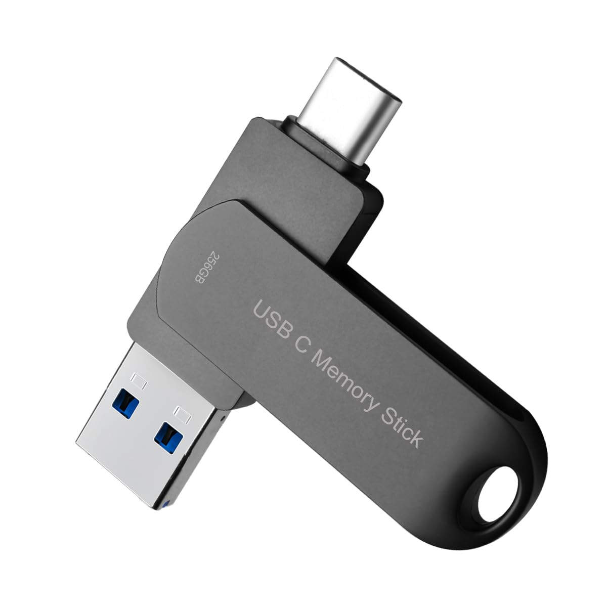 Flash Drive 256Gb For Phone, Hunpins Usb C Thumb Drive 170M/S Hight Speed, Multi Port Memory Stick Compatible Android Phone/Tabl