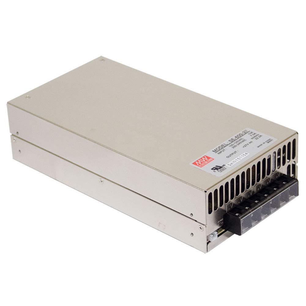 Mean Well Se-600-24 Ac To Dc Power Supply, Single Output, 24V, 25 Amp, 600W, 1.5'' - 295902