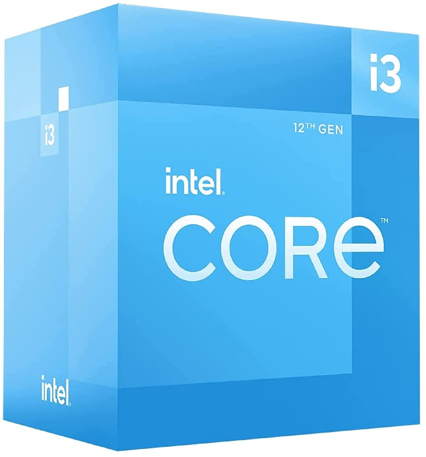 Intel Core I3 (12Th Gen) I3 12100 Quad Core (4 Core) 3.30 Ghz Processor   Retail Pack, Blue