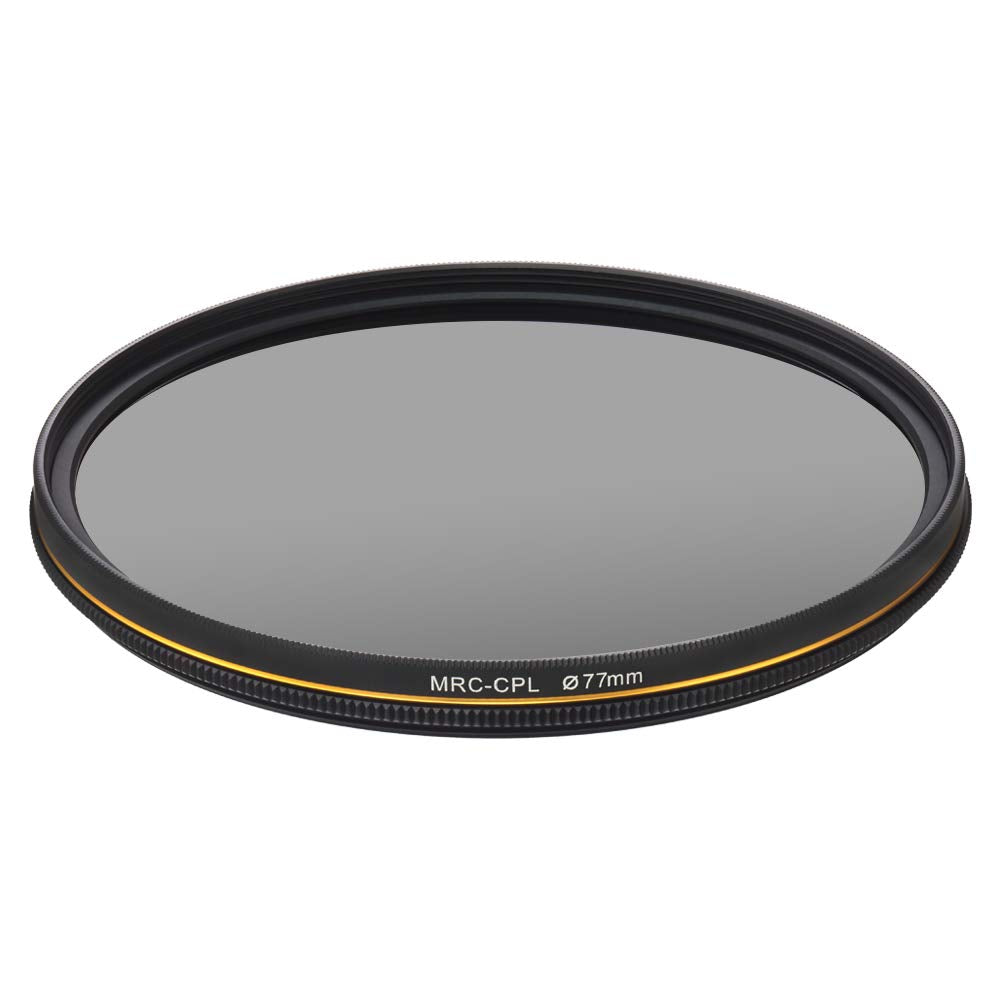Lenskins 77Mm Cpl Circular Polarizing Filter, 30 Layer Multi Resistant Nano Coated Polarizer Filter With Hd Optics Glass, Ultra
