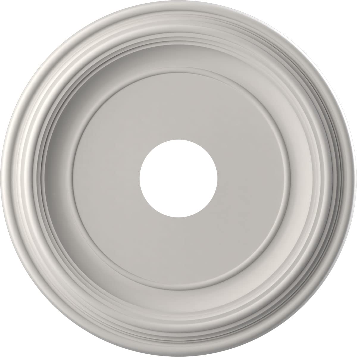 Ekena Millwork Cmp16Trgbw Traditional Thermoformed Pvc Ceiling Medallion (Fits Canopies Up To 9 1/2''), 16''Od X 3 1/2''Id X 1 3