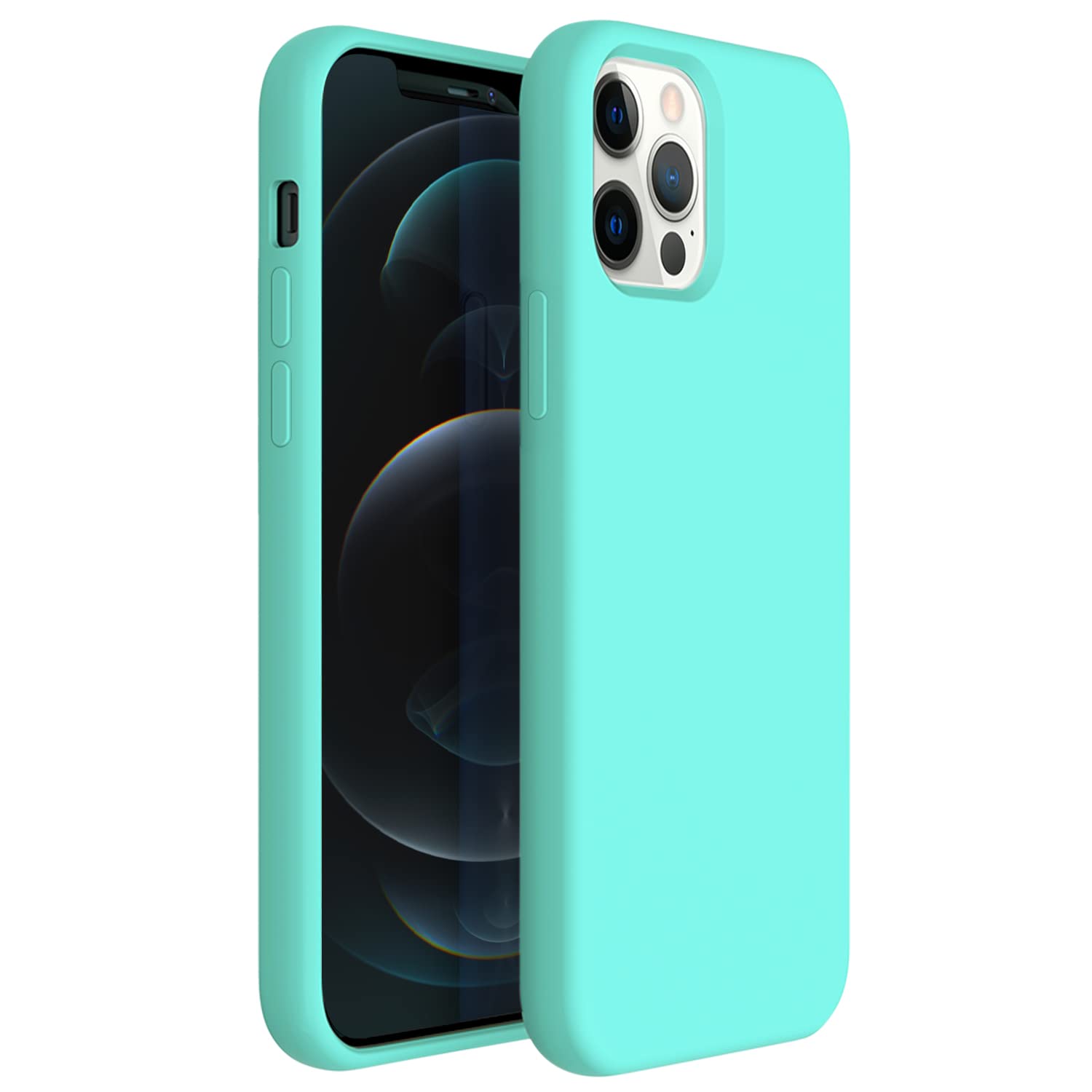 Zuslab Nano Silicone Case Compatible With Apple Iphone 12/ Iphone 12 Pro Case 2020 Liquid Silicone Rubber Shockproof Soft Full P