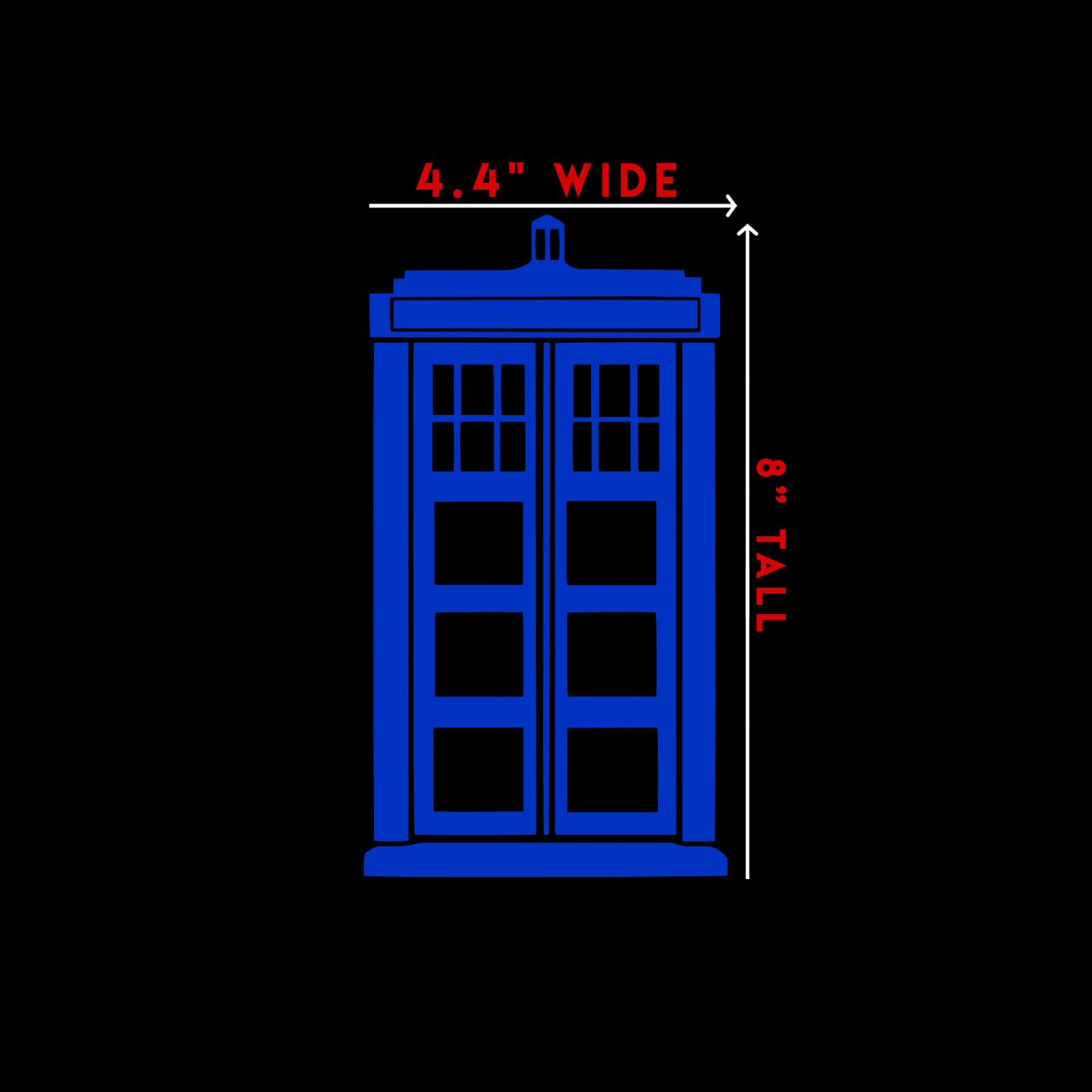 Bargain Max Decals - Tardis Dw Whovian Sticker Decal Notebook Car Laptop 8 (Blue)