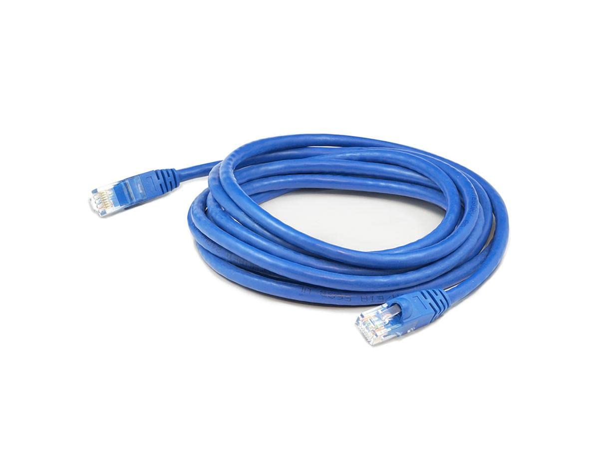 5Ft Yellow Cat 6A Pvc Ethernet Cable Snagless Bubble Boot Rj-45 M/M