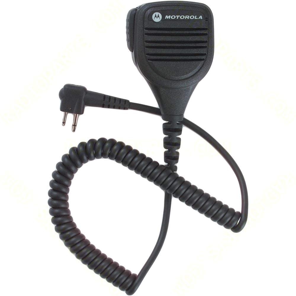 Motorola Original Oem Pmmn4013 Pmmn4013A Remote Speaker Microphone With 3.5Mm Audio Jack, Coiled Cord & Swivel Clip, Intrinsical