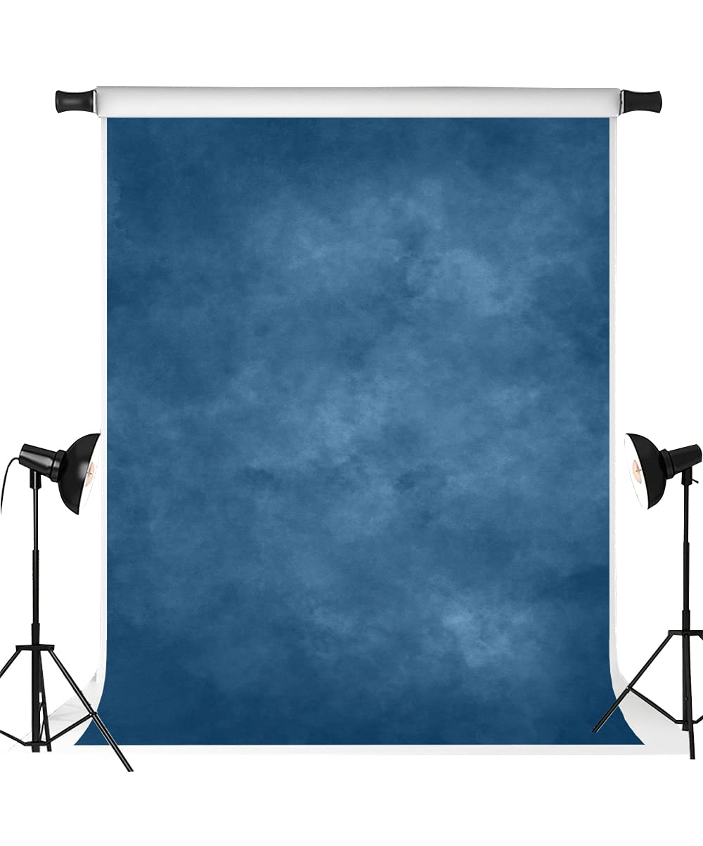 Kate 5X7Ft Blue Abstract Photography Backdrop Blue Headshot Portrait Background Photo Fabric Studio Props