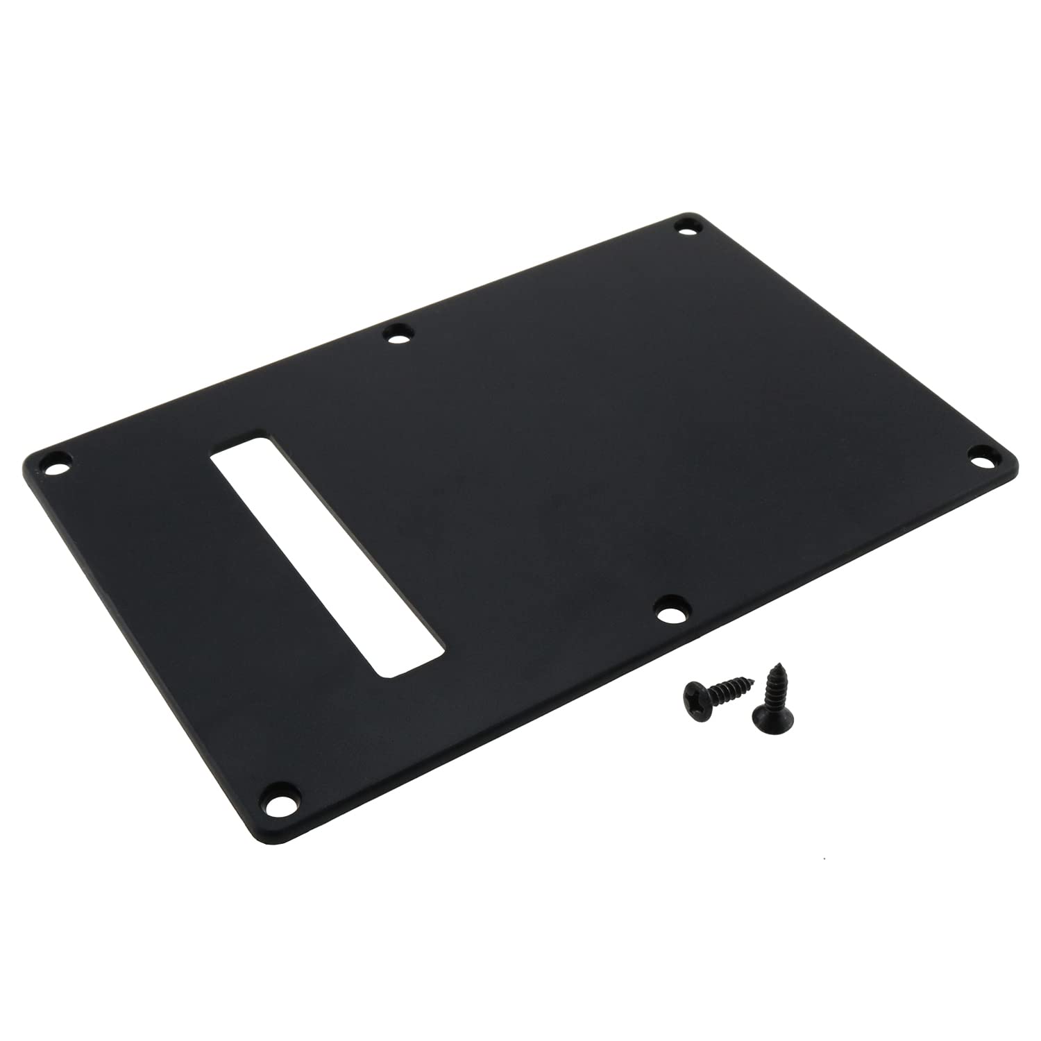 Guitar Backplate Luorng 1Set Black Electric Guitar Back Plate, Electric Guitar Neck Plate, Cavity Tremolo Cover Pick Guard With
