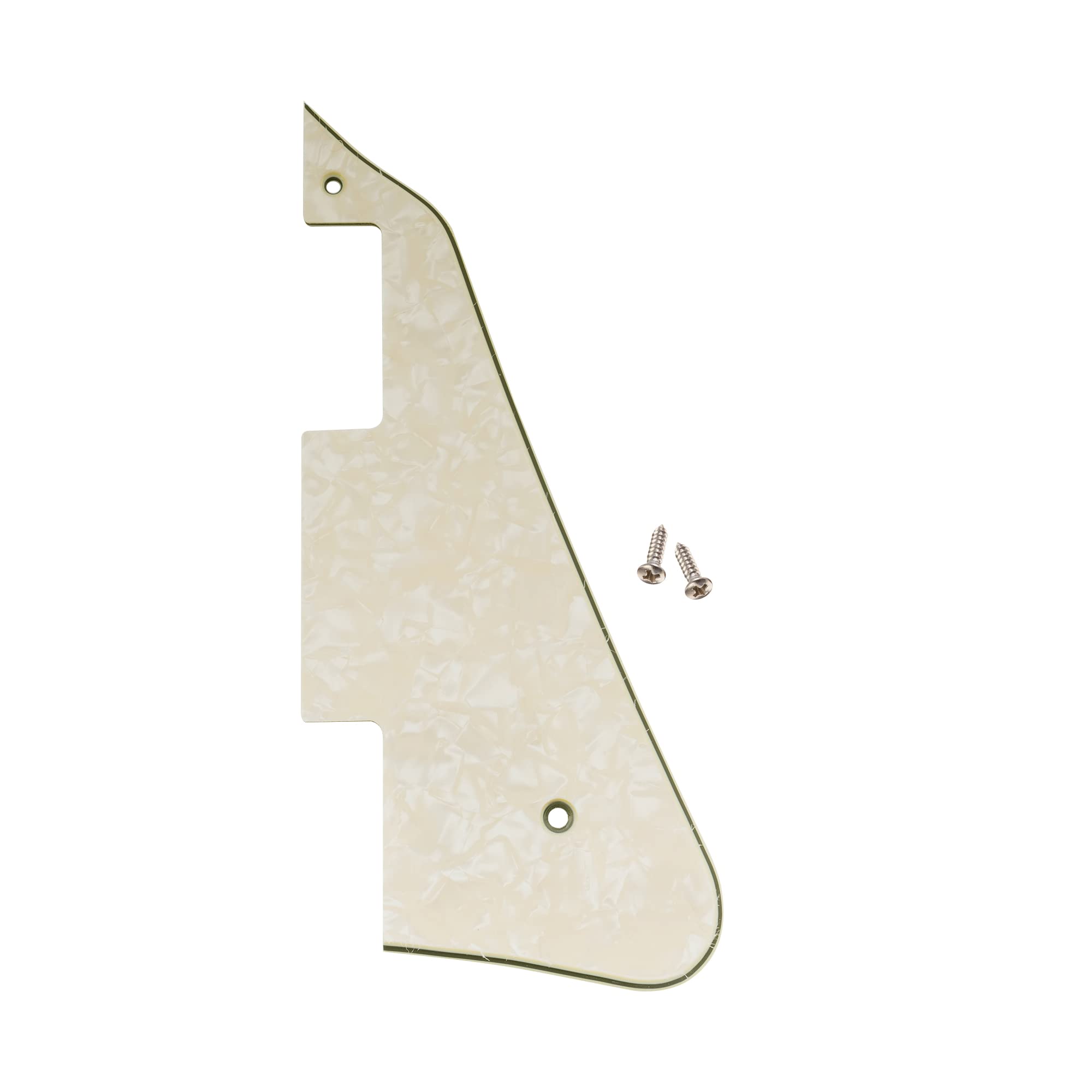 Musiclily Electric Guitar Pickguard Compatible With Usa Les Paul Modern Style,4Ply Parchment Pearl