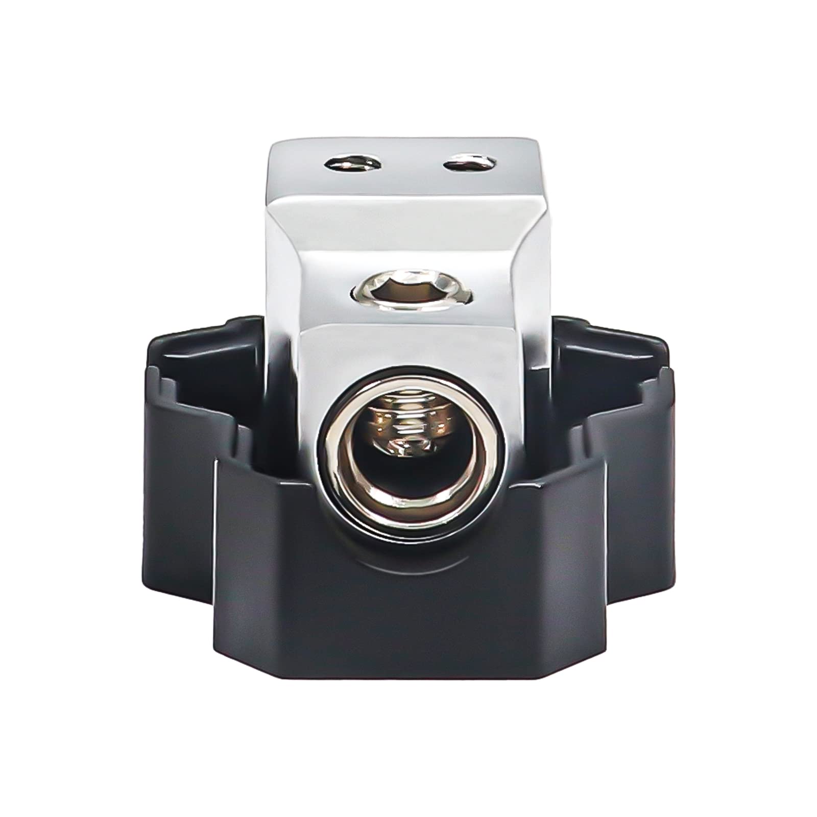 Recoil Sdb12P 2 Way Mini Power Distribution Block, 1 X 4/8 Gauge In / 2 X 8/10 Gauge Out Power Distribution Ground Distributor B