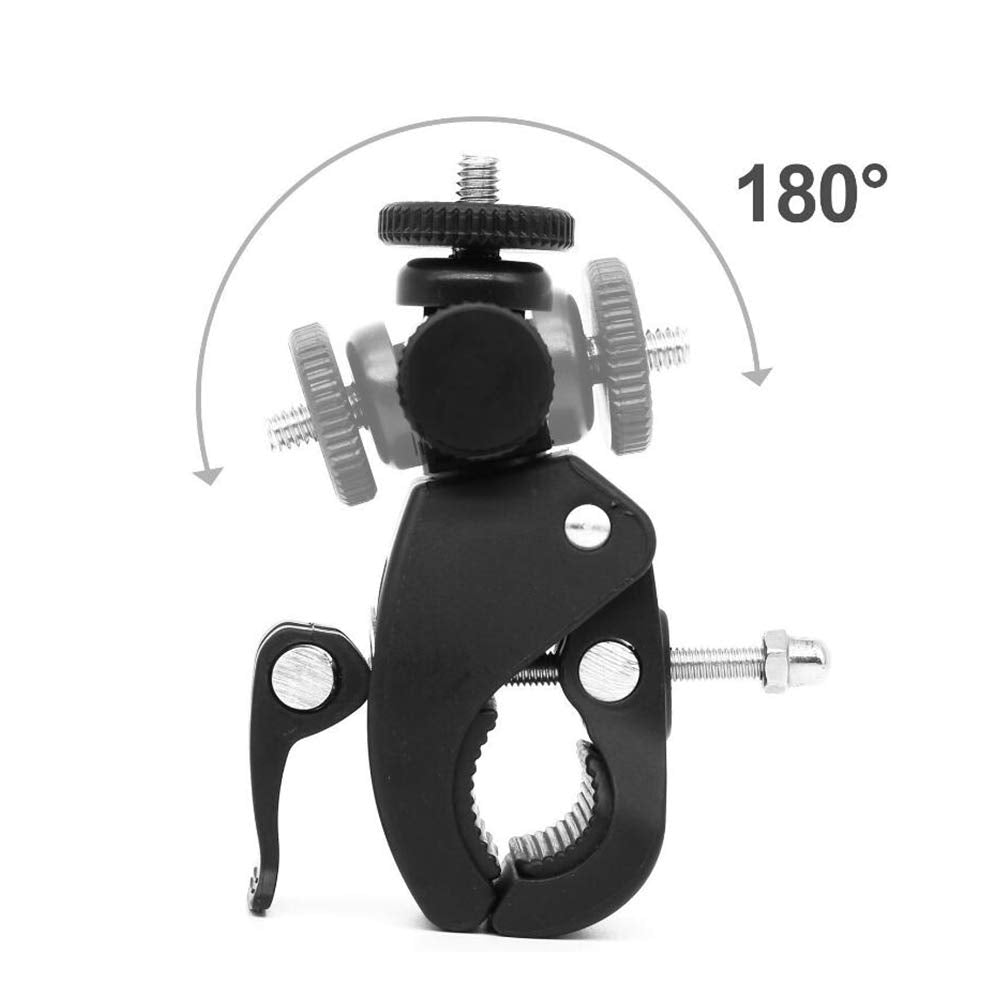 Supon Camera Super Clamp With 1/4'  20 Threaded Head Compatible For Lcd Monitor,Dslr Cameras,Dv,Flash Light,Studio Backdrop,Bike, Microphone Stands, Music Stands,Tripod, Motorcycle,Rod Bar