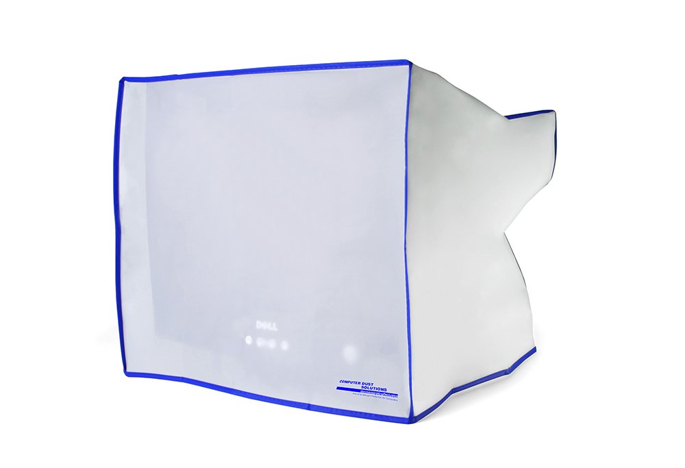 Dust And Water Resistant Silky Smooth Antistatic Vinyl Crt Monitor Dust Cover For 17'' Crt Monitor (17.5W X16H X17.5D)