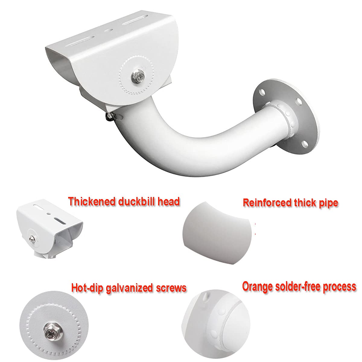 Usidaer Surveillance Security Camera Mount Bracket, Adjustable Universal Camera Wall Mounting Bracket For Cctv Security Cameras/