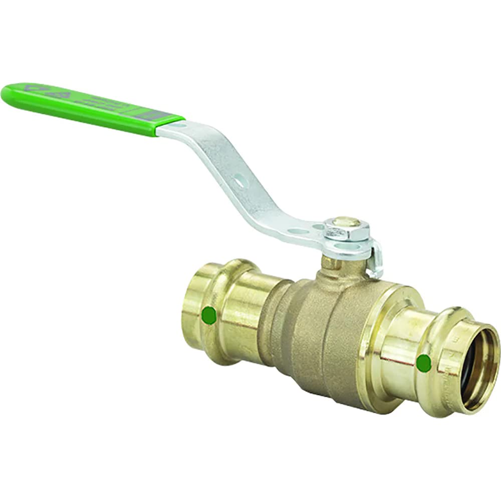 Viega Propress 1-1/4'' Zero Lead Bronze Ball Valve W/Stainless Stem - Double Press Connection - Smart Connect Technology,WBIASB08C224K83