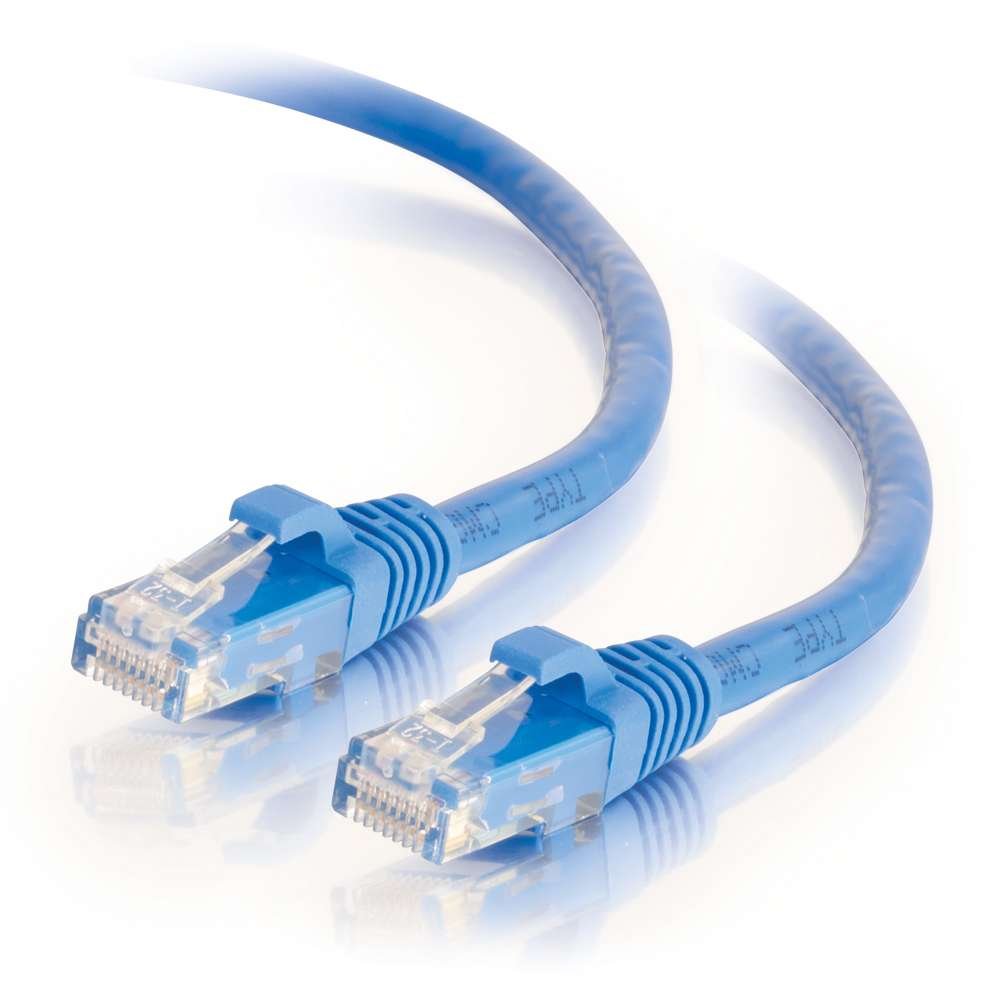 C2G 27145 Cat6 Cable   Snagless Unshielded Ethernet Network Patch Cable, Blue (25 Feet, 7.62 Meters)