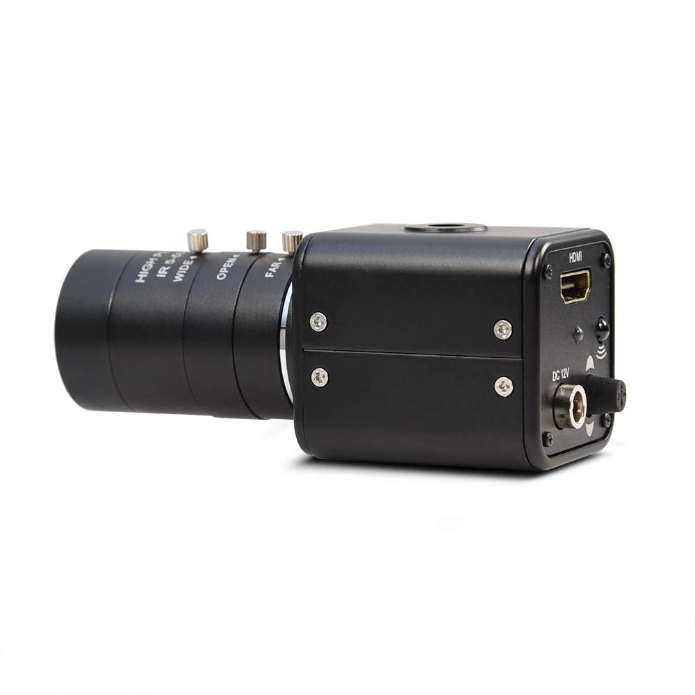 Mokose Hdmi Camera, Hd 1080P 60Fps Digital Security Camera, Industry Digital Camera With 5 50Mm Telephoto Zoom Manual Hd Lens.