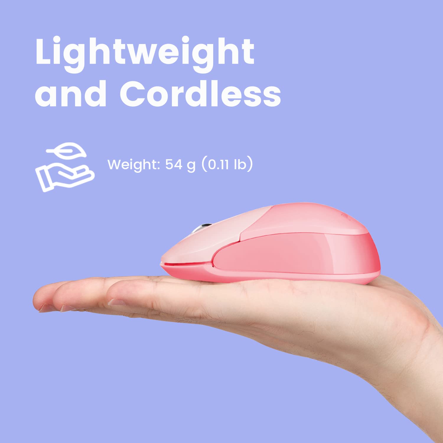 Perixx Perimice 802Pk Wireless Bluetooth Mouse   Portable Design   Compatible With Windows, Ios, And Android Pc, Laptop, Tablet,