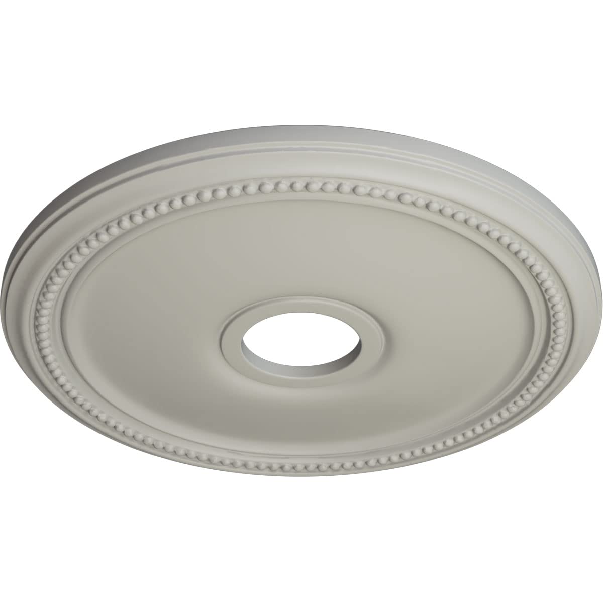 Ekena Millwork Cm18Dipcf Diane Ceiling Medallion, 18Od X 3 5/8Id X 1 1/8P (Fits Canopies Up To 5 3/8), Hand-Painted Pot Of Cream