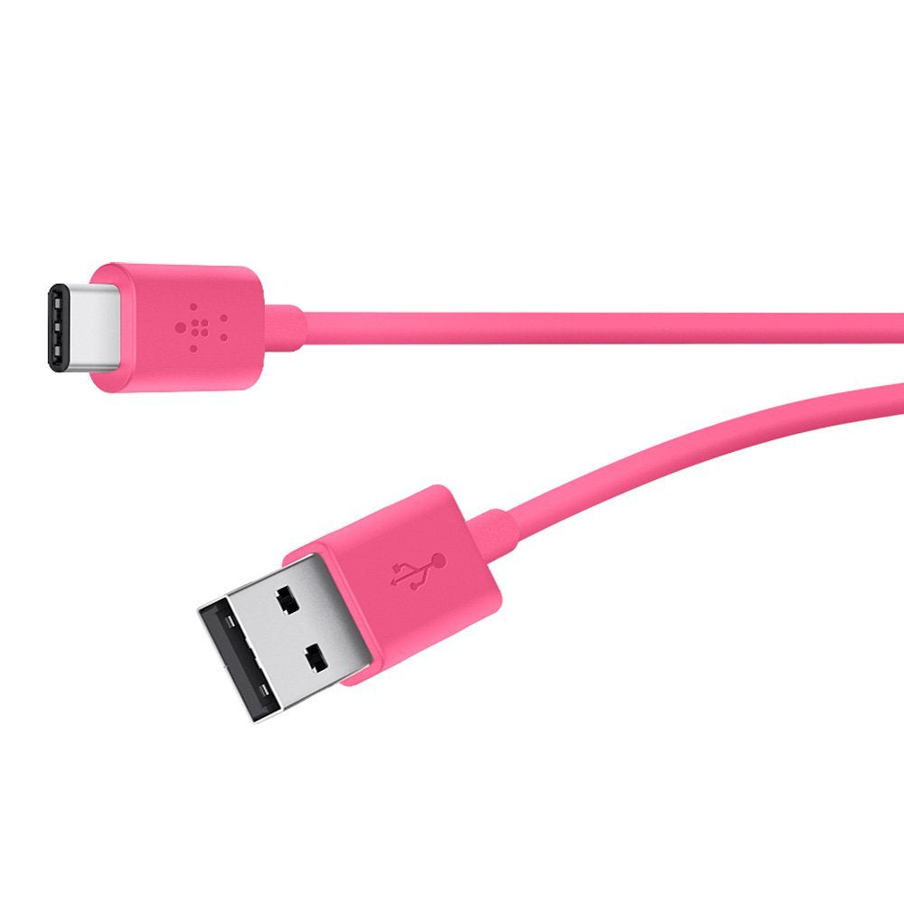 Belkin Usb If Certified Mixit 2.0 Usb A To Usb C (Usb Type C) Charge Cable, 6 Feet / 1.8 Meters (Pink)