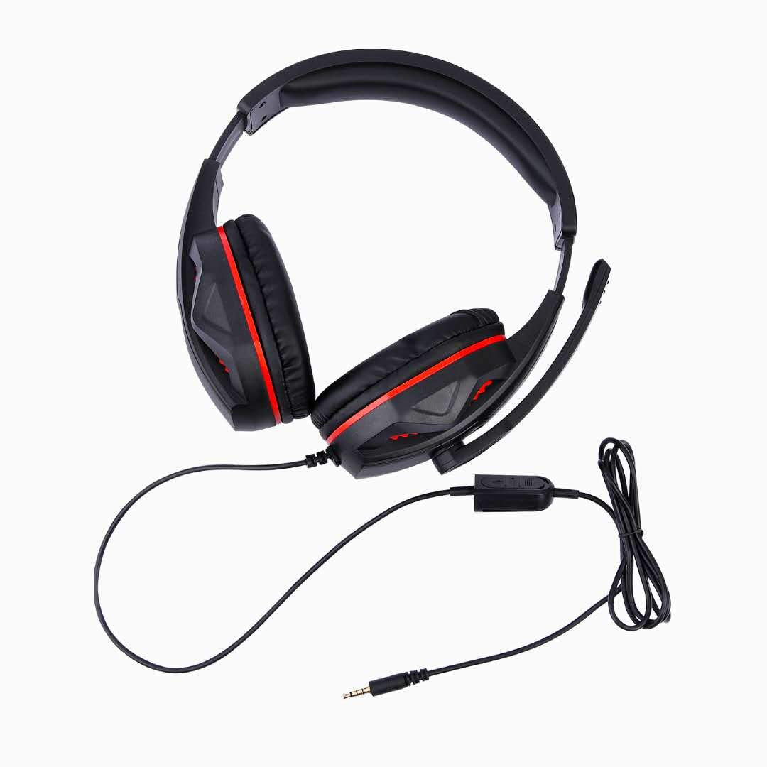 Fnship 3.5Mm Port Wired Gaming Headset, Stereo Bass Noise Isolation Headphone With Mic Volume Control For Ps4 New Xbox One Psp P