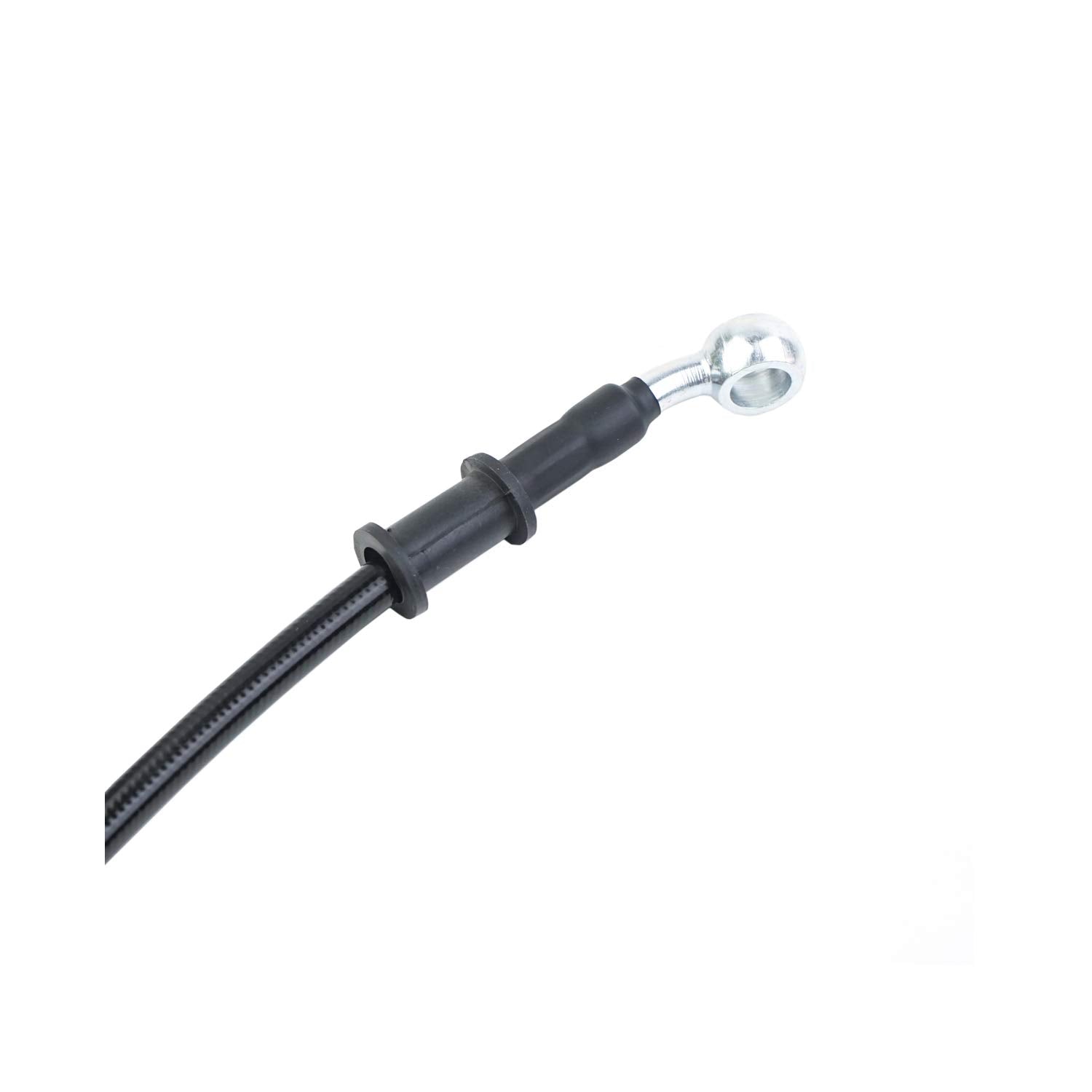 400-2400Mm An3 1/8Inch 28 90 Degree M10 Motorcycle Hydraulic Brake Line Oil Hose Pipe Fitting Stainless Steel Braided For Atv Mo