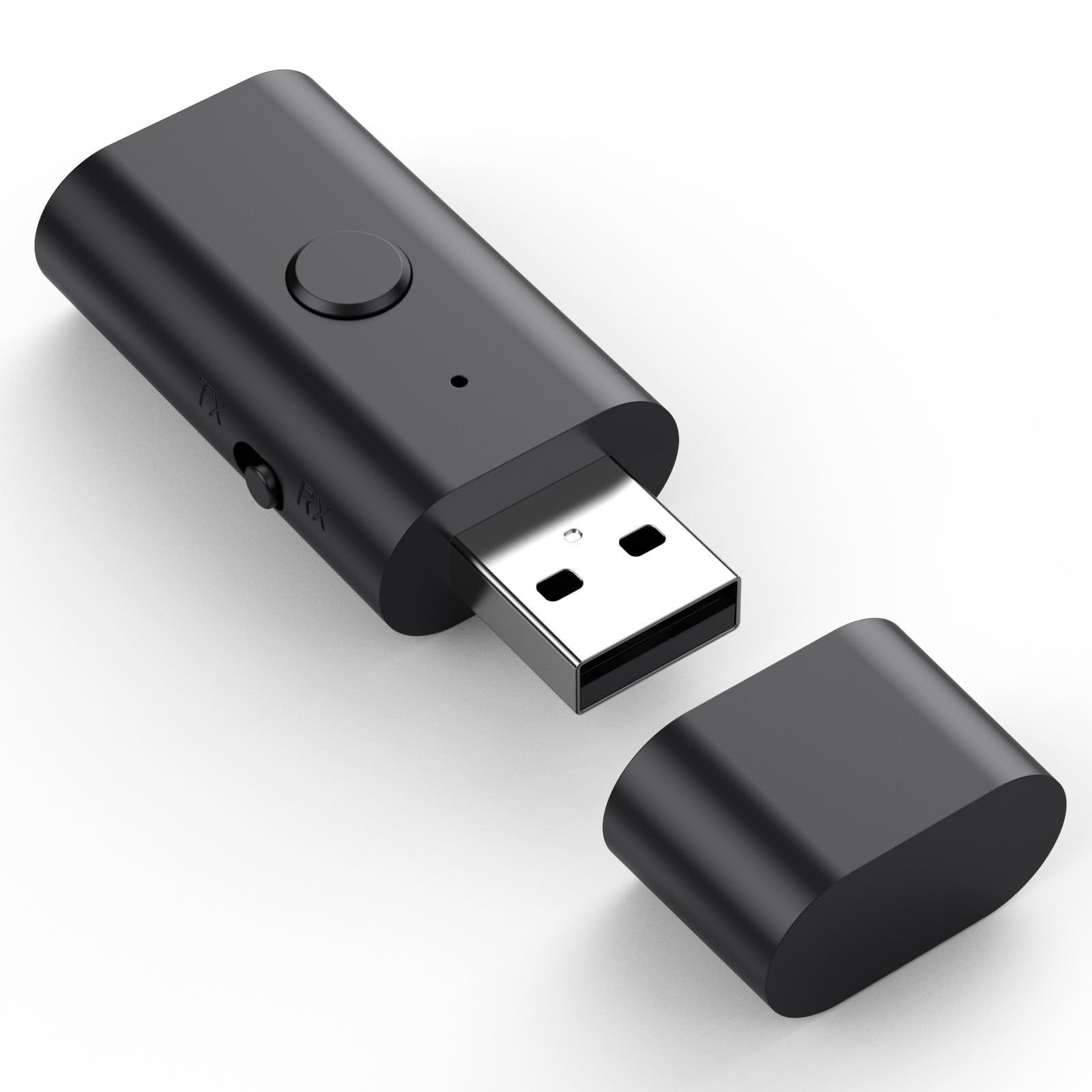 Bluetooth 5.3 Transmitter Receiver, 3.5Mm Aux Wireless Usb Adapter, Low Latency, Built In Mic, Music Streaming, Handsfree Calls,