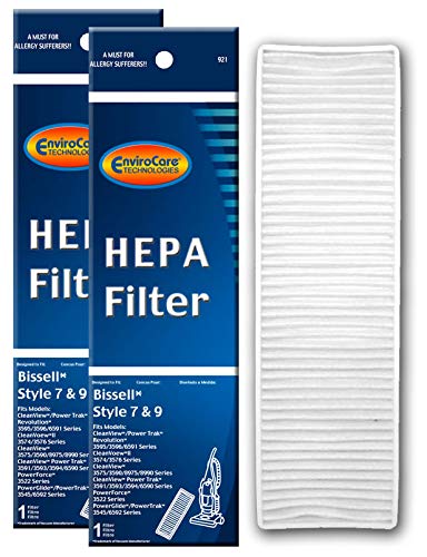 Envirocare Premium Replacement Hepa Filtration Vacuum Cleaner Post Motor Filter Made To Fit Bissell Style 7, 9, & 16 Upright Vac