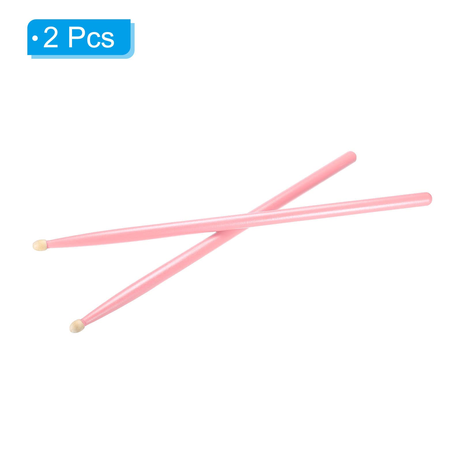 Patikil Maple Wood Drumstick Anti Slip Drum Stick 7A Pink 1 Pair For Drumming Musical Instrument Percussion