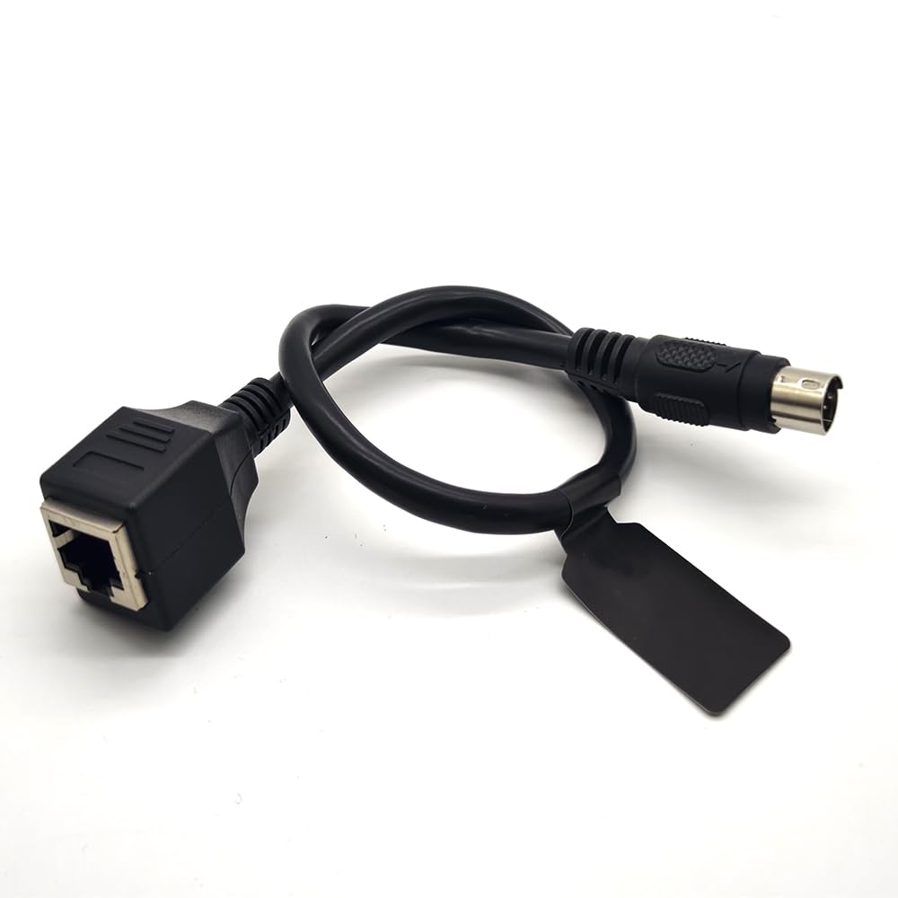 Gxmrhwy Female Rj45 To 8 Pin Mini Din Male Changer Cable 30Cm