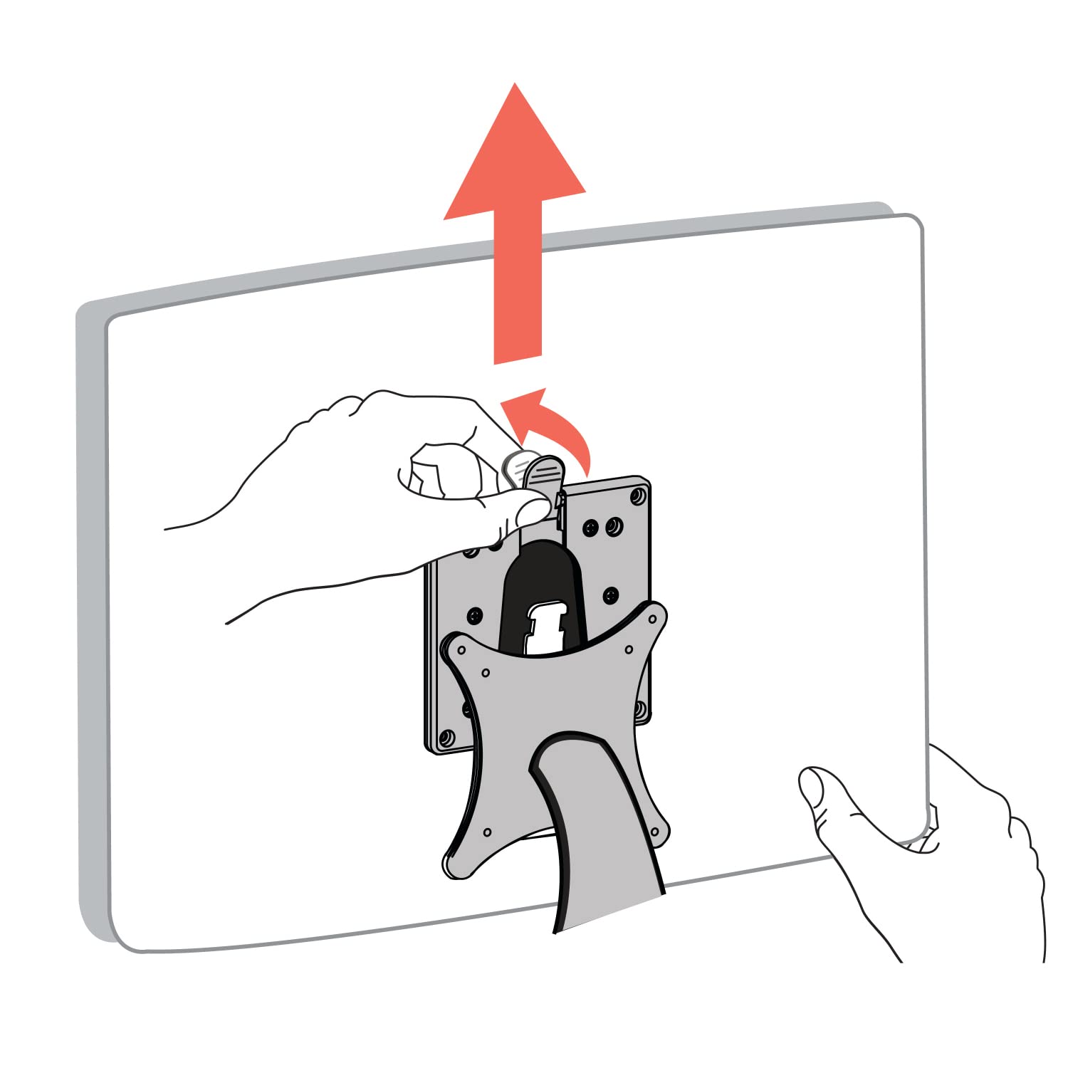 Ergotron 60 589 060 Quick Release Bracket, Up to 35.1 lbs (15.9 kg), VESA Compliant