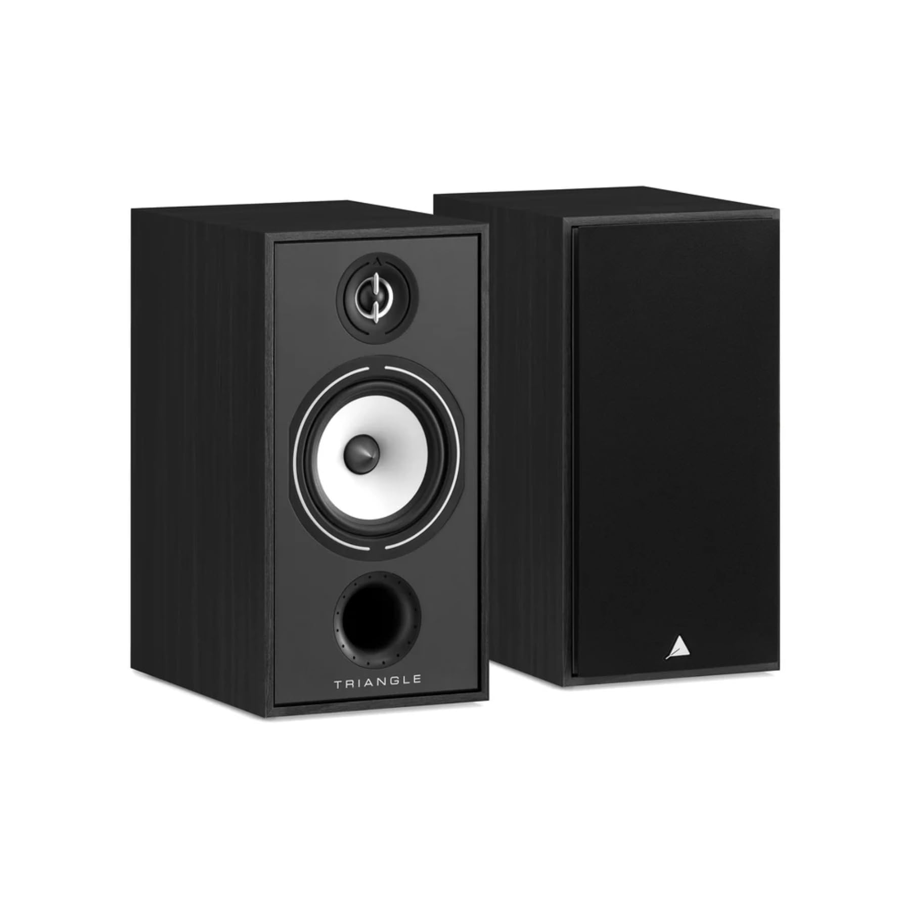 triangle Borea BR04 Bookshelf Speakers Pair - High Fidelity - 2-Way - 25mm EFS Silk Dome Tweeter with Waveguide (Black Ash)