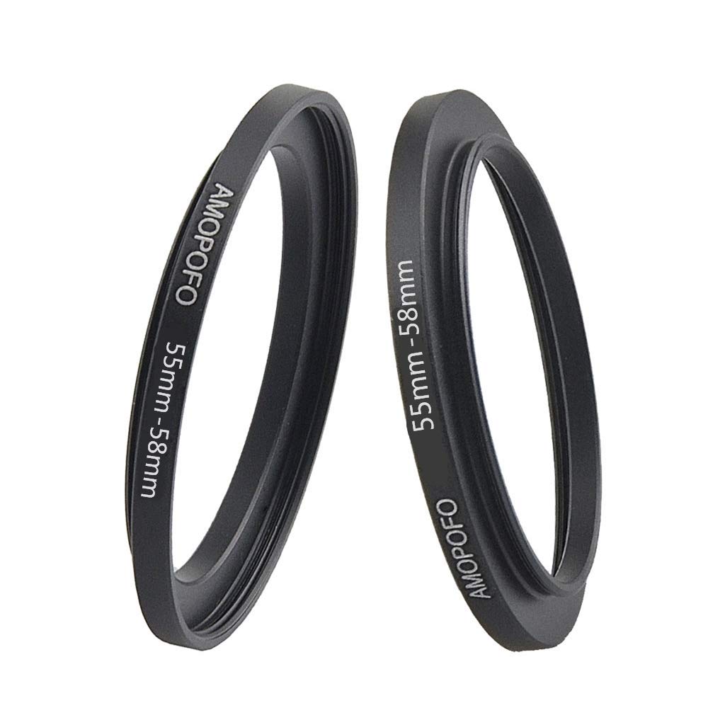 55 To 58Mm Camera Filter Ring /55Mm To 58Mm Step Up Ring Filter Adapter For 58Mm Uv,Nd,Cpl,Metal Step Up Ring