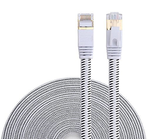 DanYee Cat 8 Ethernet Cable, Nylon 3ft CAT8 High Speed Professional Gold Plated Plug STP Wires CAT 8 RJ45 Ethernet Cable 3ft 10f