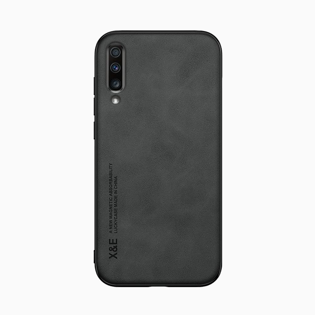 Kepuch Silklike Case For Samsung Galaxy A70   Cover Bumper Built In Metal Plate For Samsung Galaxy A70   Black
