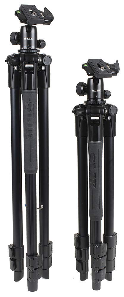 Slik Pro Al 324Bh4 W/Sbh 400 Ball Head For Mirrorless/Dslr Sony Nikon Canon Fuji Cameras And More   Black (613 360)