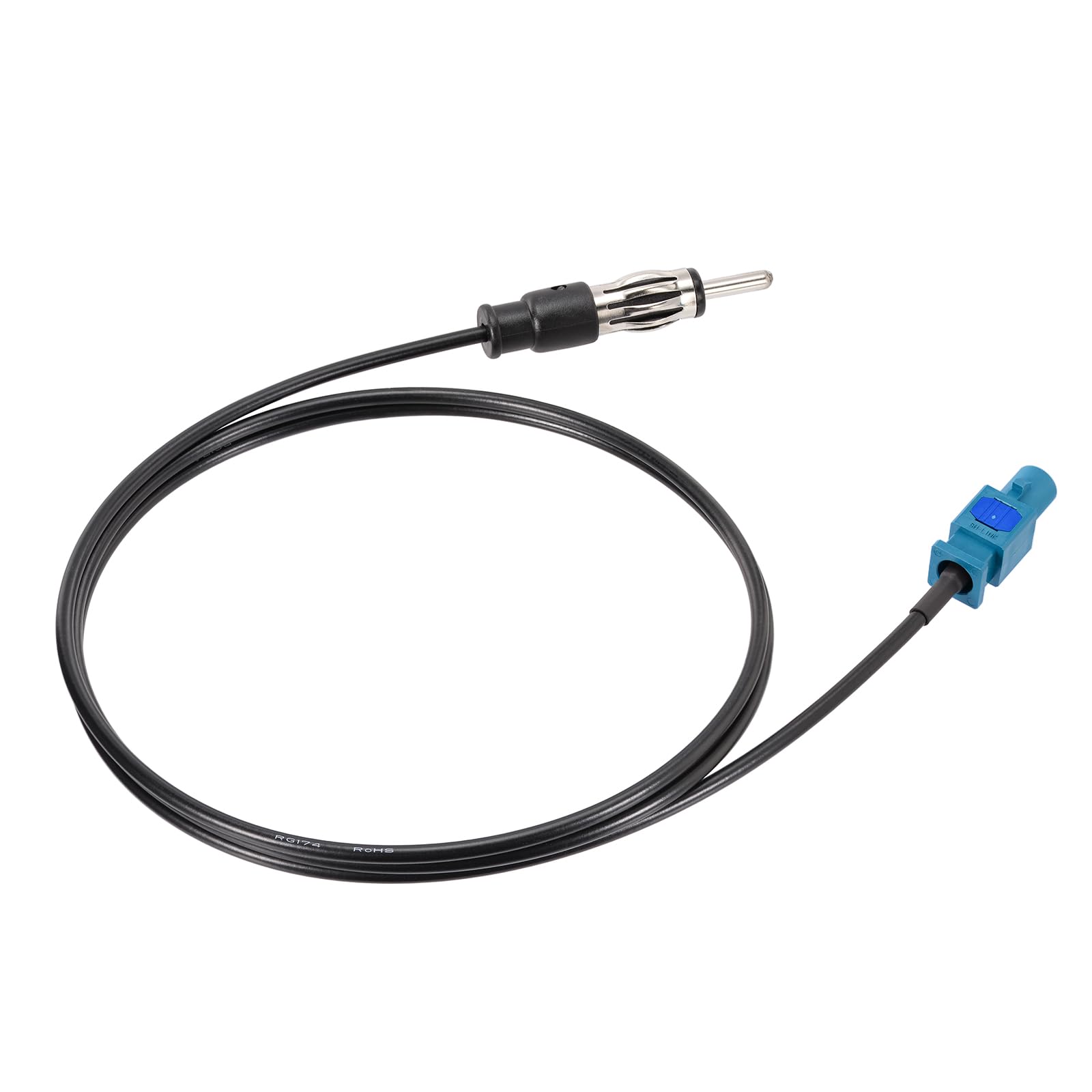 Bingfu Universal Vehicle Car Stereo Fm Am Radio Antenna Adapter Cable Fakra Z Male To Din Plug Connector Cable 1M 3.28Ft For Car