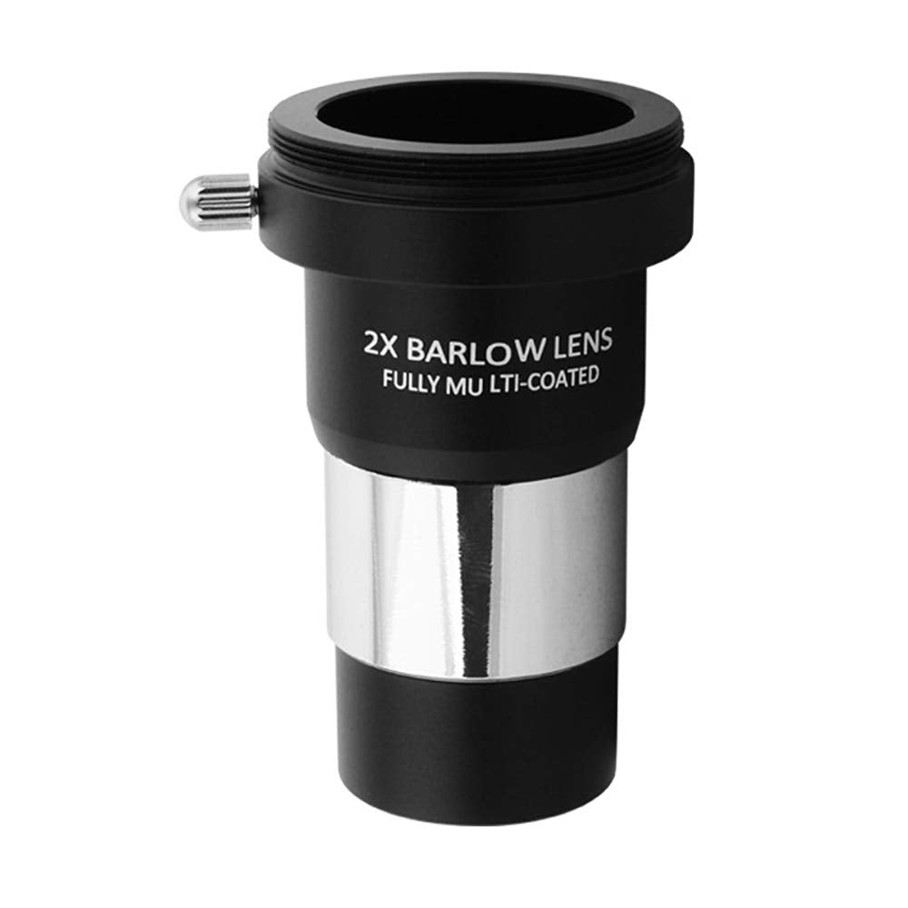 Barlow Lens 2X, Bysameyee 1.25 Inch Fully Multi-Coated Metal Barlow Lens With M42 Thread Camera Connect Interface For Telescope 