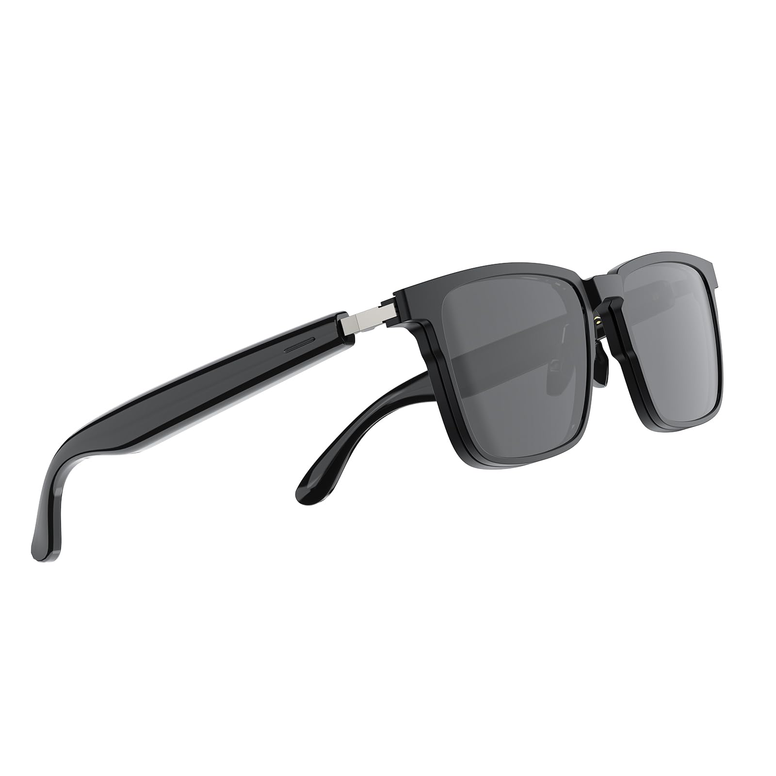 AUSSIY Smart Glasses with Bluetooth Speakers, Open Ear Audio Glasses with Magnetic Polarized Sunglasses Clip, Blue Light Blockin