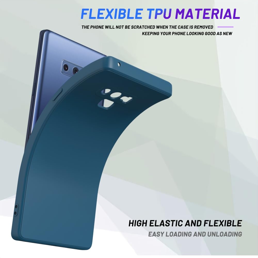 Wogroo For Samsung Galaxy Note 9 Case Dark Blue, Scratch Resistant With Soft Touch, Slim Thin Phone Cover For Samsung Galaxy Not