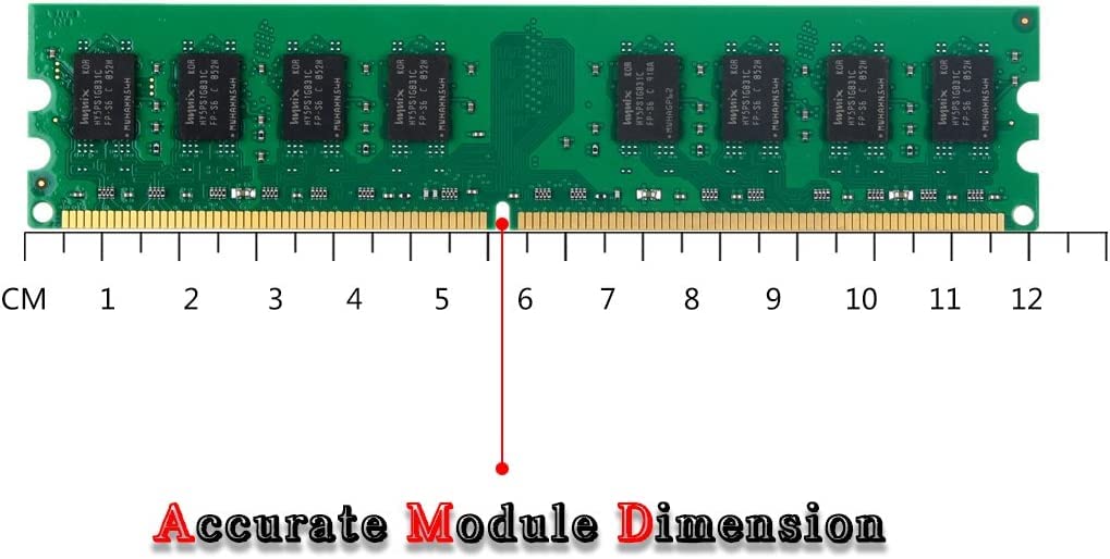 4G Ddr2 667Mhhz 2X2G Pc2 5300 Udimm Desktop Memory Ram, Ddr2 667U Pc2 5300 2Gb 1.8V Cl5 240 Pin 2Rx8 Non Ecc Unbuffered Desktop