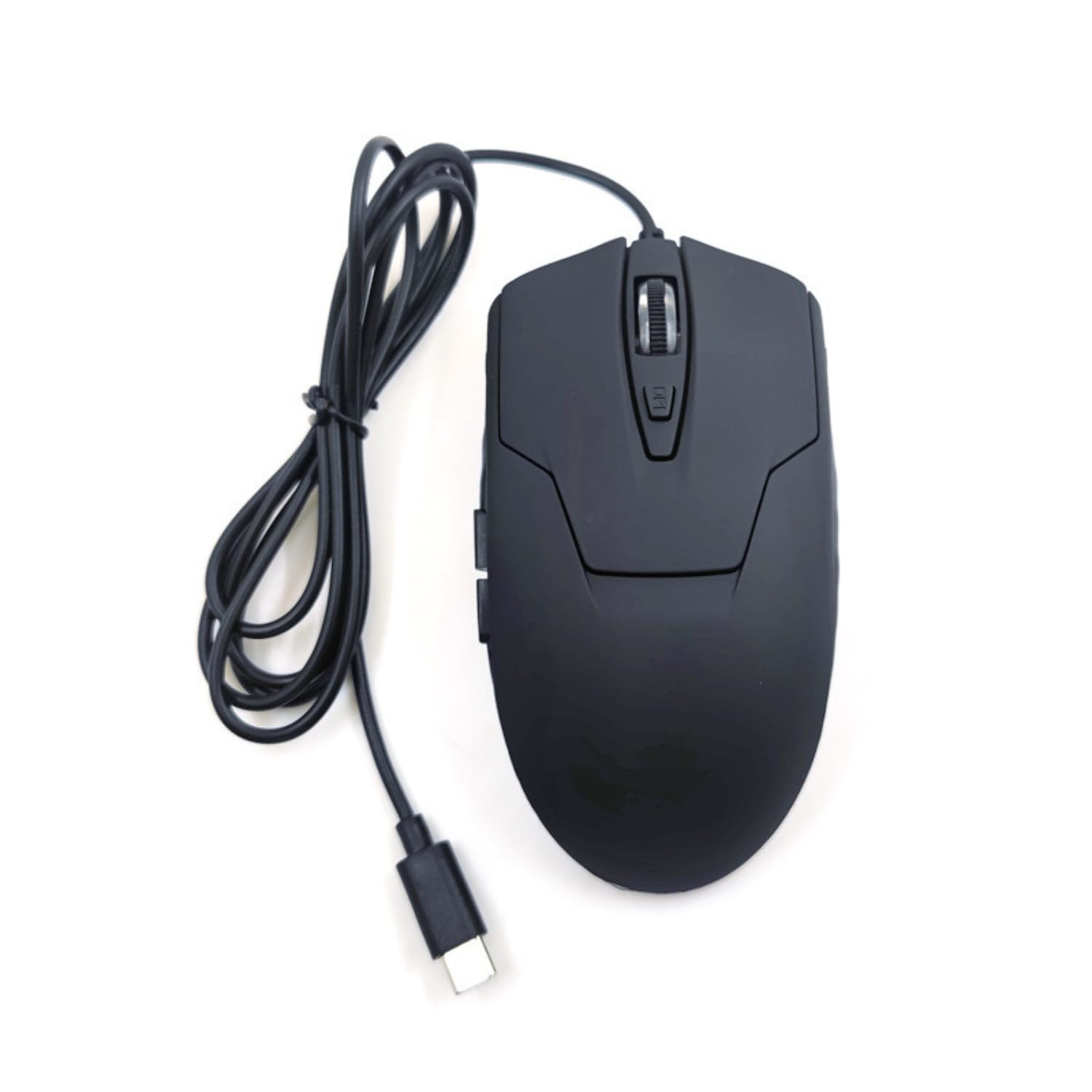 CBUS Wired USB C Mouse, 6-Button Quiet Click Computer Mouse - 4 DPI Speeds, Ergonomic, LED Backlight - Compatible with Mac, Chro
